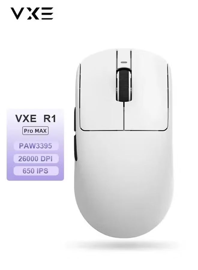 VXE R1 Pro Max Gaming Mouse Mouse Rechargeable Gamer Paw3395 Lightweight Ergonomic Wireless Mouse Esport - Image 1