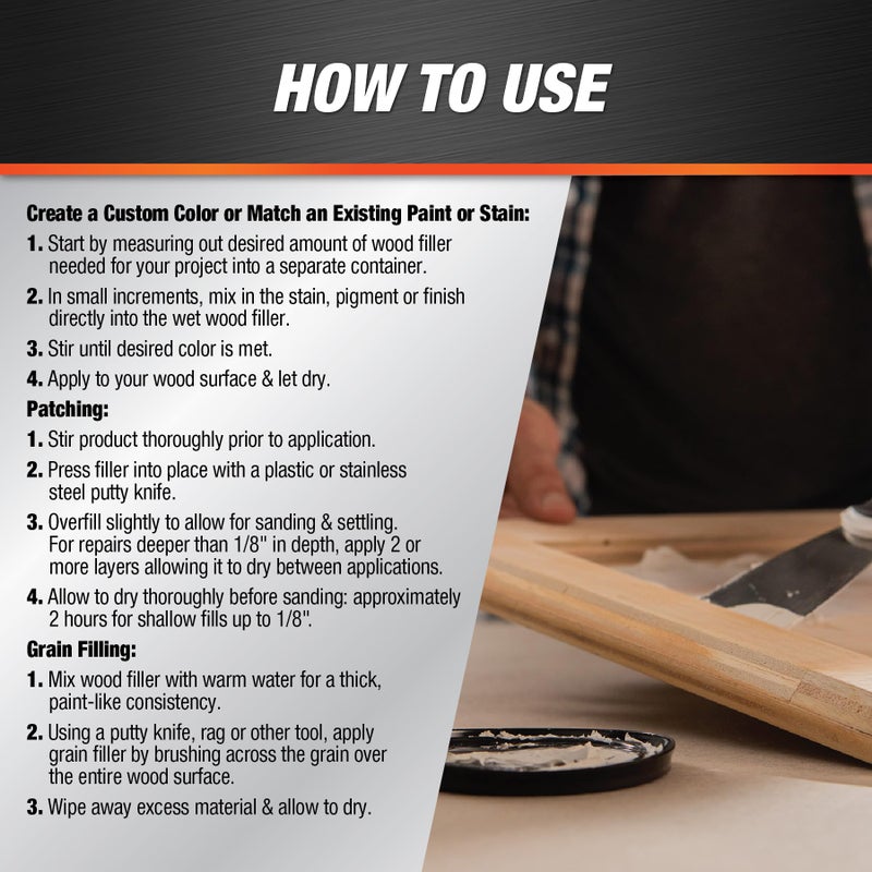 Dap منتجات DAP حشو الخشب الفاخر، أبيض 16 أونصة سائلة - Image 3