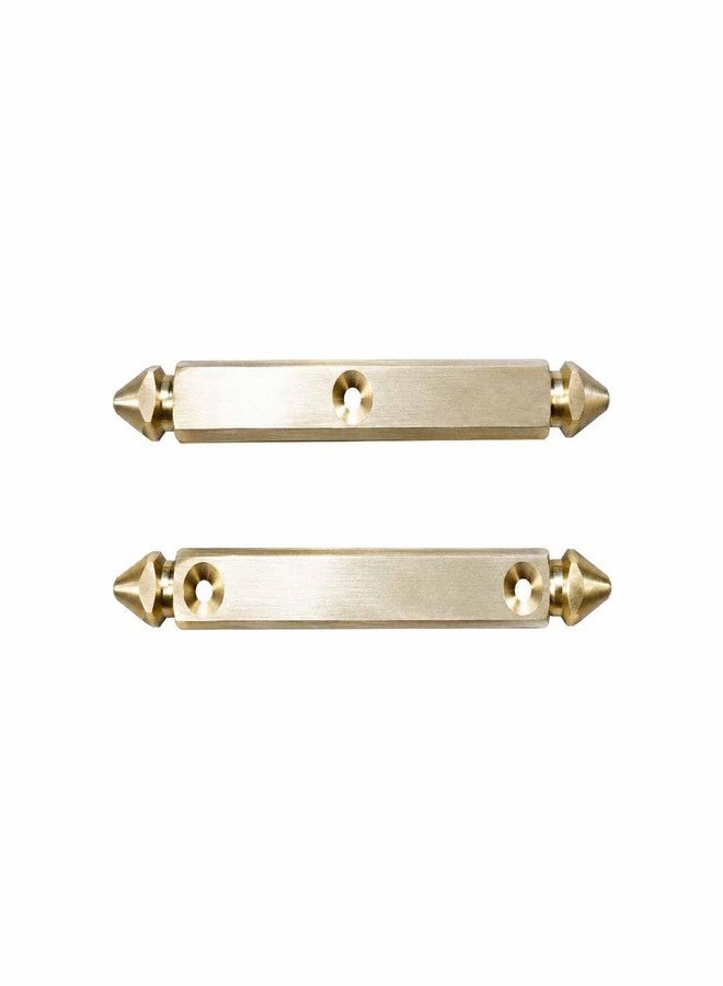 Coolboss Bigger Size Design Dayakattai Pachikalu, Ancient Indian Traditional Brass Dice 2 Pieces 11cm, Pakatai, Dalagalu Chakka, Phasa, Pachisi, Chaupar, Chausar for Snake and Ladder, Ludo and Board Games - Image 3