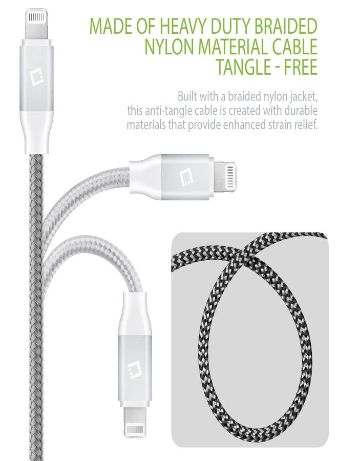 cellet Celle Heavy-Duty Nylon Braided Lightning Cable - 10FT (Apple MFi Certified) - Image 4