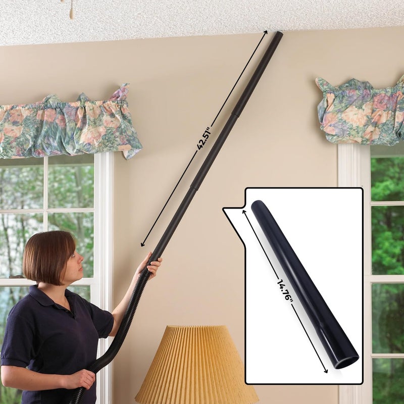 GHAMADE for Shark Navigator NV360 NV356E NV352 NV350 NV355 Vacuum: Hardwood Floor Brush Head, Horsehair Dust Brush Attachment plus Vacuum Extension Wands (for Shark Navigator NV360 NV356E NV352 NV350 NV355) - Image 4