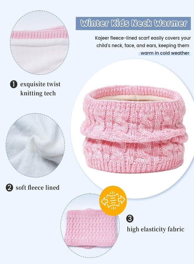 Kajeer Girls Winter Hat Gloves Scarf Set, Kids 2-14 Beanie Cap Pom Pom Neck Warmer Neck Gaiter Fleece Lined,Touch Screen Gloves - Image 2