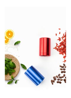 Excefore Tea Tins, 5 Pcs Alloy Containers, Waterproof Storage Containers Jar, Portable Multipurpose Airtight Container for  Tea Coffee Spices Traveling  - Image 2