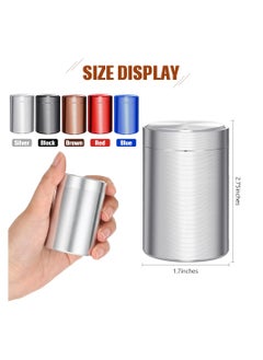 Excefore Tea Tins, 5 Pcs Alloy Containers, Waterproof Storage Containers Jar, Portable Multipurpose Airtight Container for  Tea Coffee Spices Traveling  - Image 4
