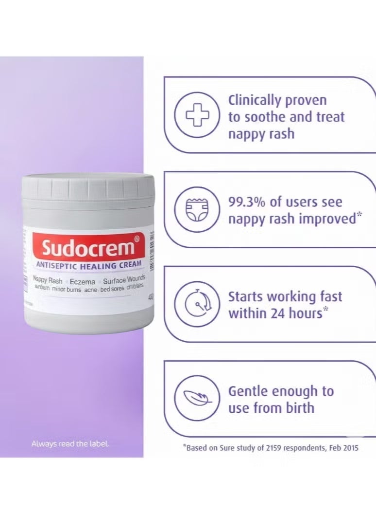 سودو كريم سودوكريم (Sudocrem) - كريم مطهر ومعالج للبشرة، عبوة مزدوجة (2 × 250 جم - الإجمالي 500 جم) | كريم متعدد الاستخدامات للعناية بالبشرة: لعلاج طفح الحفاض، والإكزيما، وتهيجات الجلد الطفيفة، وحب الشباب. - Image 2