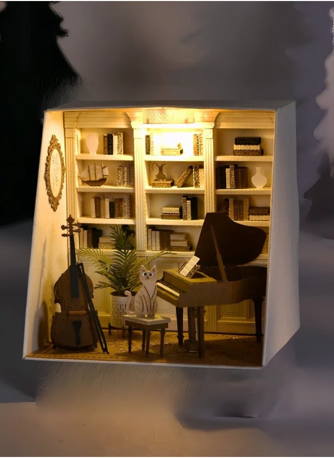 ماركة غير محددة ألعاب تجميع ثلاثية الأبعاد رائعة صغيرة ثلاثية الأبعاد، تصميم مظهر ورقي، زخارف هدايا صغيرة مبتكرة  - Image 2
