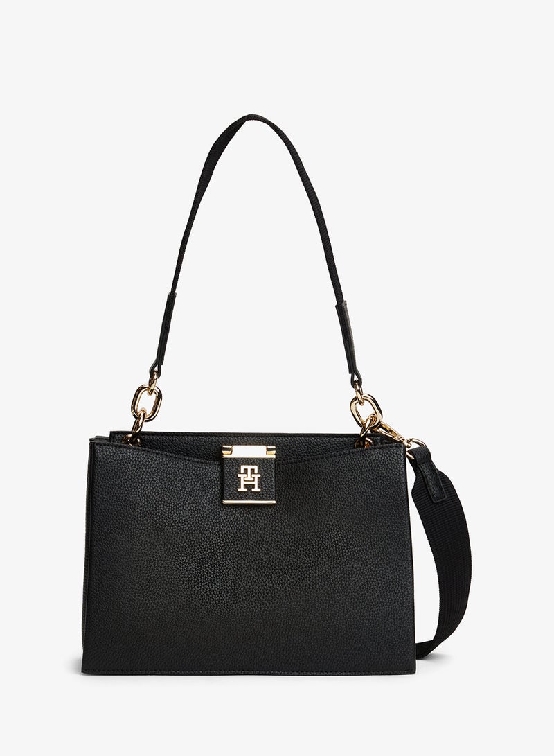 تومي هيلفيغر حقيبة ساتشل متوسطة الحجم نسائية - Image 1