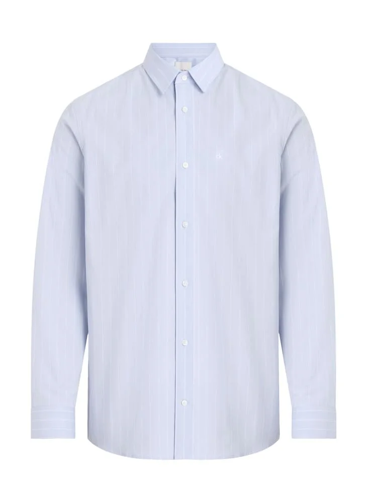CALVIN KLEIN Regular Fit Poplin Stripe Shirt