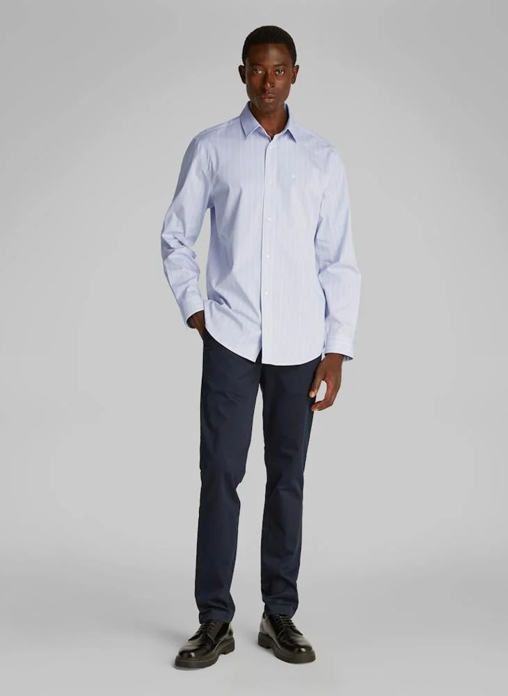 CALVIN KLEIN Regular Fit Poplin Stripe Shirt
