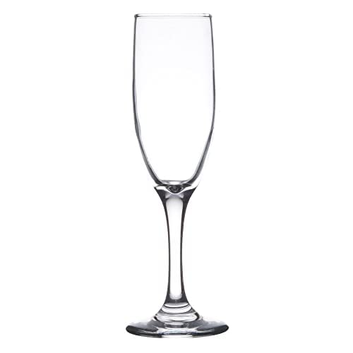 Reflector Classic Tulip Flute Champagne Transparent Wine Glasses 250ml_Clear Set of 6 - Image 4