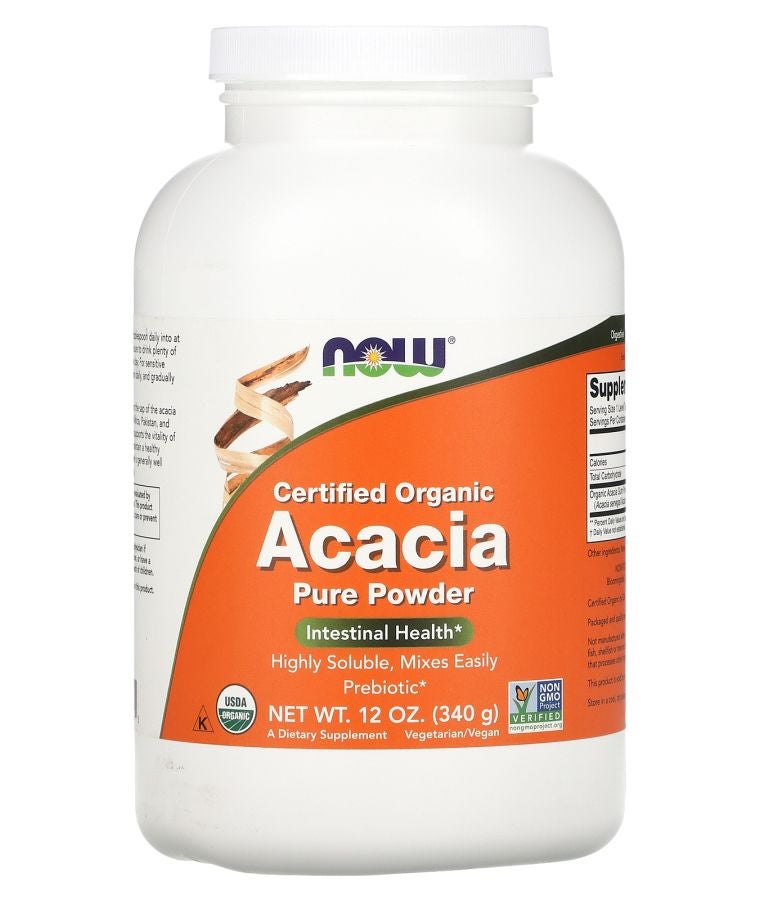 now Organic Acacia Pure Powder 12 oz (340 g)