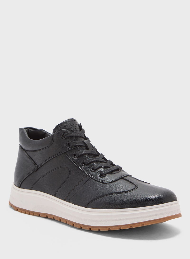 Robert Wood Elevated Outsole Casual High Top Sneakers  - Image 2