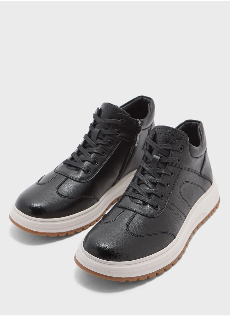 روبرت وود Elevated Outsole Casual High Top Sneakers