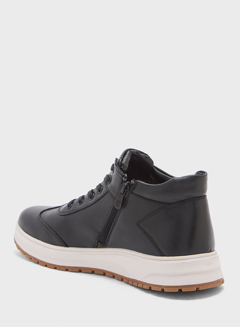 Robert Wood Elevated Outsole Casual High Top Sneakers  - Image 3