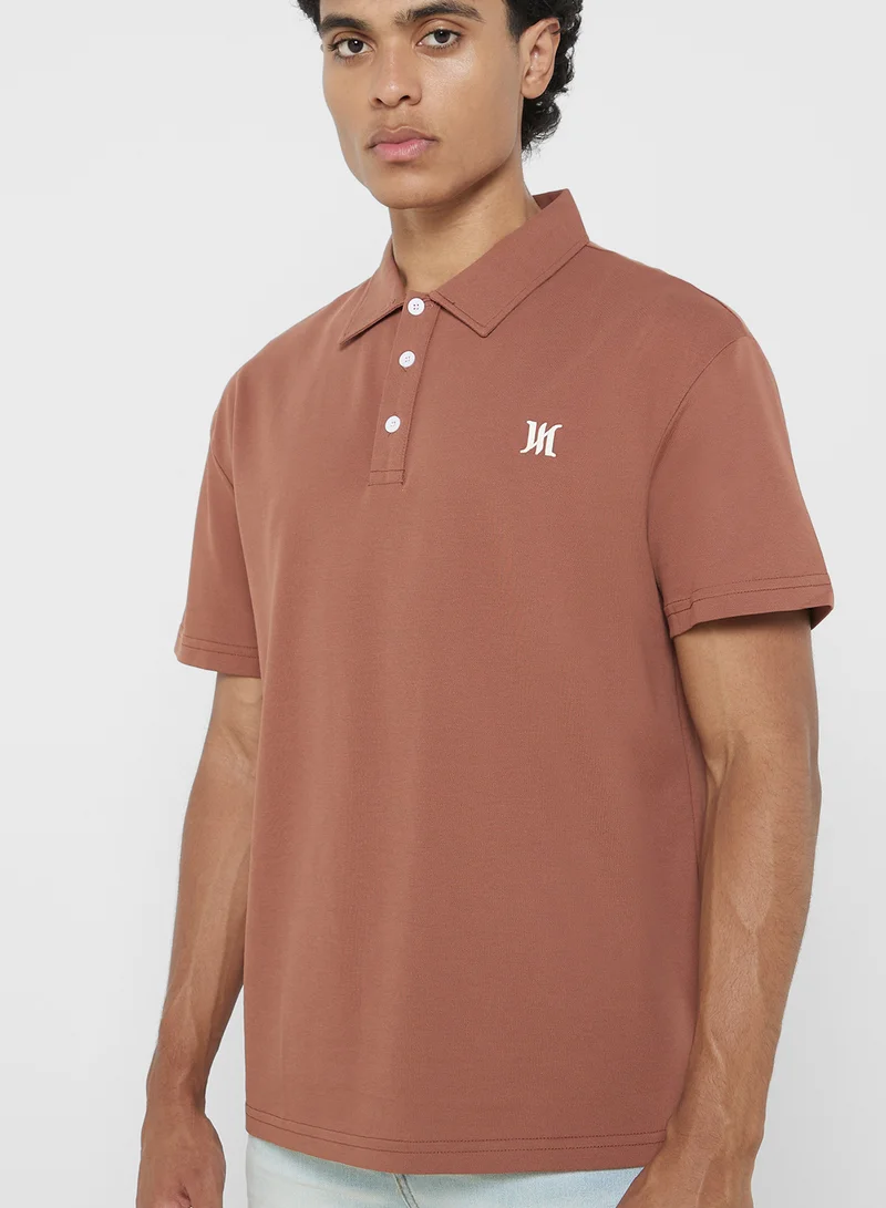 سفنتي فايف Polo Solid Shorts Sleeve T-Shirt