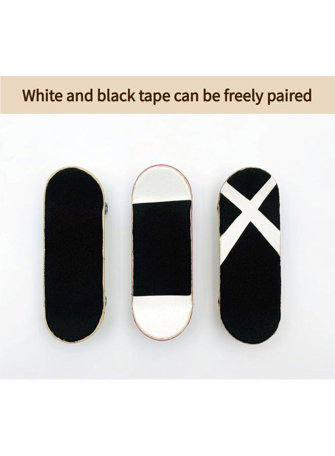RACOFSB Fingerboard Foam Grip Tape, Finger Skateboard Griptape 40mmX110mm (16pcs Black 8pcs White) - Image 5