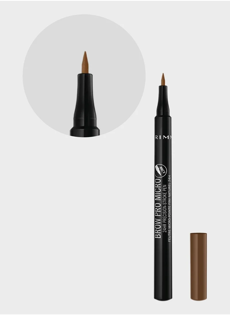RIMMEL LONDON Brow Pro Micro 24Hr Precision-Stroke Pen - 002 - Honey, 1ml