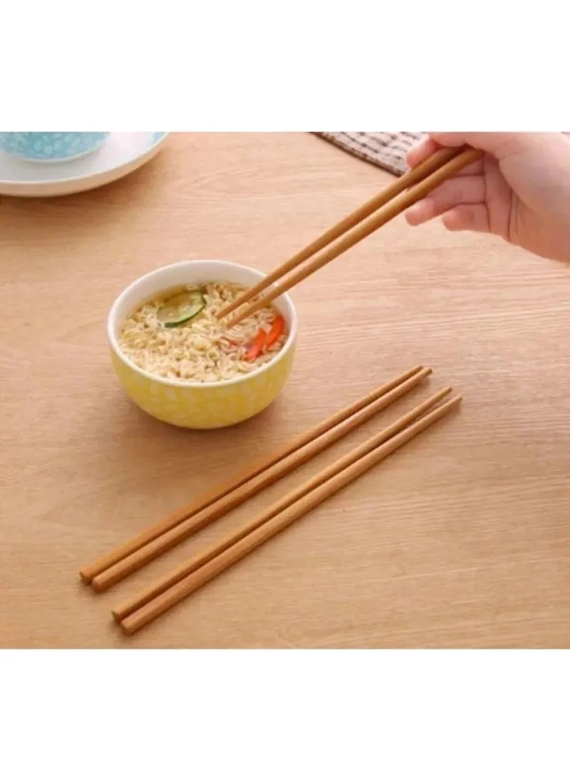 Bizimevde Washable Organic Bamboo Chinese Chopsticks Chopstick 20 Pieces