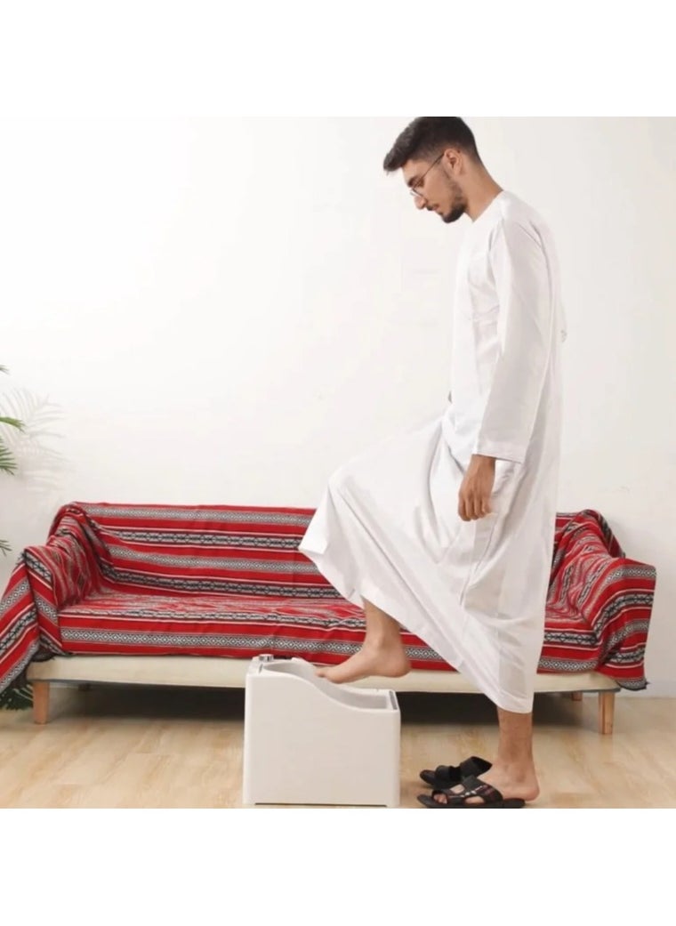 Portable Ablution Basin Multi-Purpose Hand and Feet Washing, Portable Electric Wudu Machine, with Shattaf Sprayer