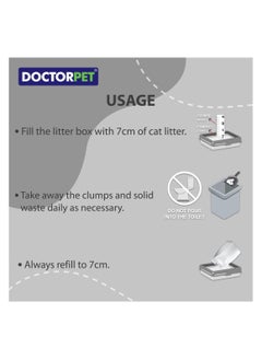 DOCTERPET Doctor Pet Lavender Scented Clumping Cat Litter 10L – 100% Clumping Micro Bentonite, Instant Strong Clumping, Ultra Absorbent, Dust-Free, Lavender Fragrance, Pet Safe  - Image 5