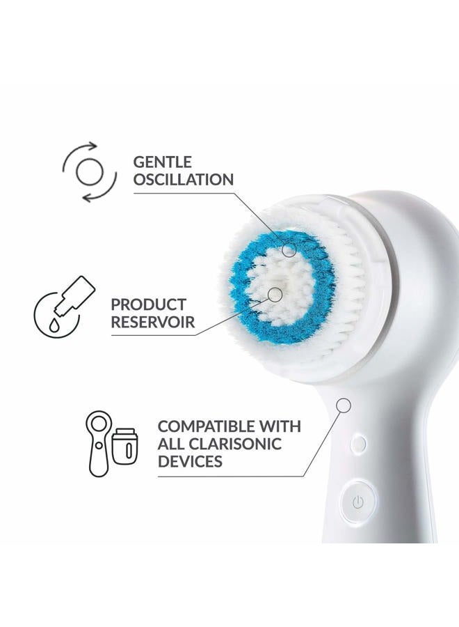 Clarisonic رأس فرشاة تنظيف الوجه بعمق متوافقة مع ميا 1، ميا 2، ميا فيت، ألفا فيت، سمارت بروفايل أبلفت وألفا فيت إكس، عبوة من 2 - Image 3