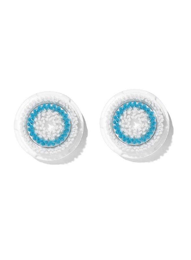 Clarisonic رأس فرشاة تنظيف الوجه بعمق متوافقة مع ميا 1، ميا 2، ميا فيت، ألفا فيت، سمارت بروفايل أبلفت وألفا فيت إكس، عبوة من 2 - Image 1