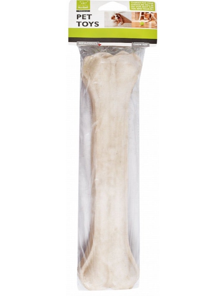 Nunbell كبير شكل عظم أبيض مضغ لعبة