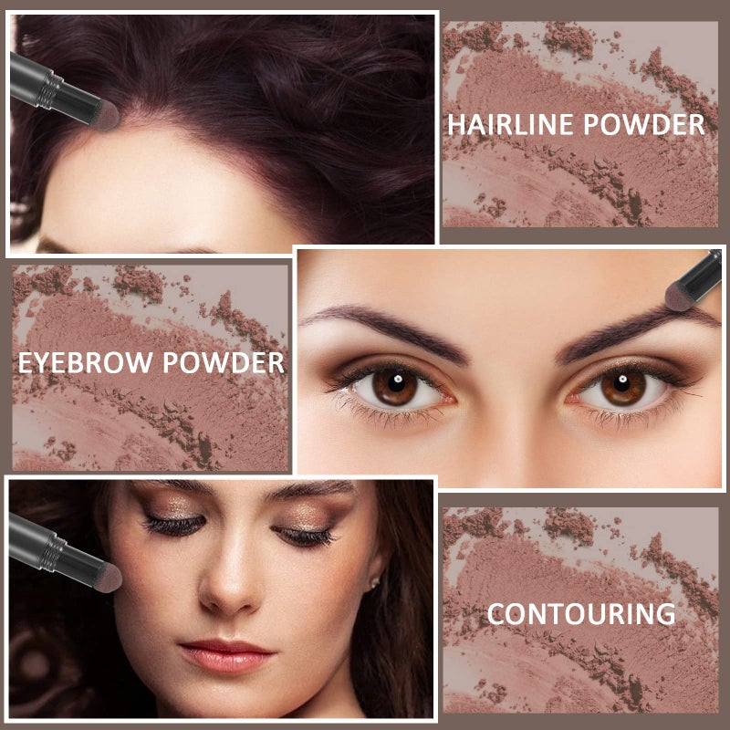 Boobeen Hairline Powder Stick Root Cover Up Instantly Hair Shadow Waterproof Hair Root Concealer For Thinning Hair Root Touch-Up Long-wear Lasting Quick Cover Hair Root - Image 5