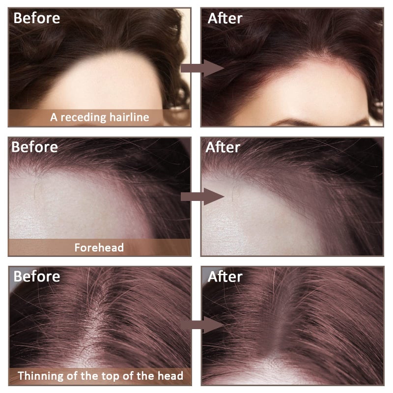 Boobeen Hairline Powder Stick Root Cover Up Instantly Hair Shadow Waterproof Hair Root Concealer For Thinning Hair Root Touch-Up Long-wear Lasting Quick Cover Hair Root - Image 4