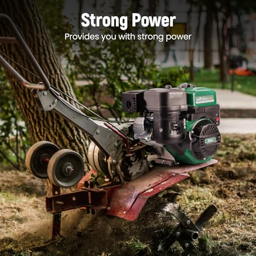maXpeedingrods 7HP 212cc Gas Engine, 4 Stroke OHV Horizontal Shaft Gasoline Engine, Shaft 3/4" (19mm) Diameter, Shaft 3/16" Keyway for Go-Karts Compressors Lawn Mowers Water Pumps - Image 4
