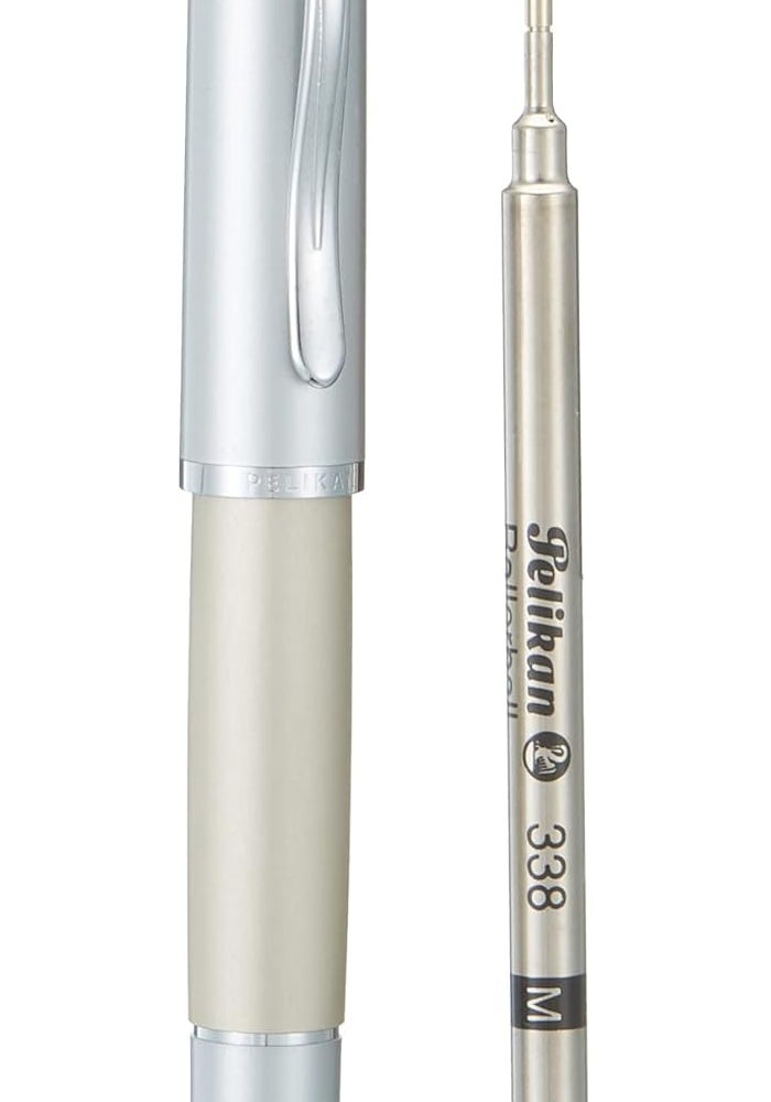 Pelikan R360 Titan-Silver Rollerball Pen in Gift Box - Image 2