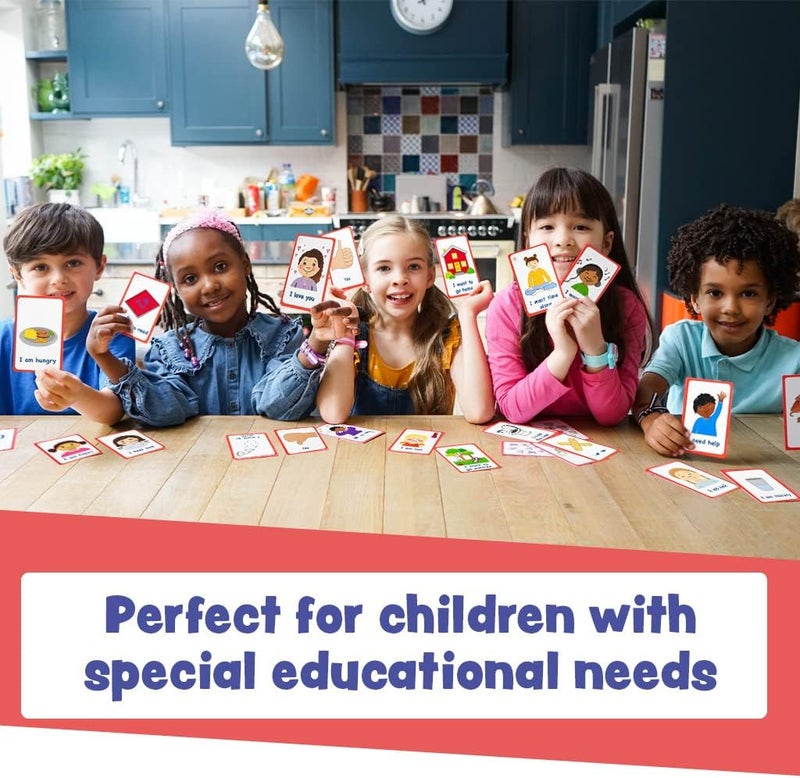Amonev Special Needs My Communication Cards 27 PECS Flashcards For SEN, Special Ed, Speech Delay Non Verbal Children and adults with Autism for visual aid or cue cards - Image 3