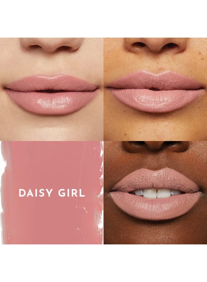 LAWLESS BEAUTY Forget the Filler Lip-Plumping Line-Smoothing Satin Cream Lipstick - Daisy Girl - Image 2