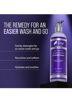 THE MANE CHOICE The Mane Choice The Alpha Easy On The Curls Hydration Curly Hair Conditioner, Nourishing Detangling Conditioner Enriched with Biotin & Vitamin E, Sulfate & Paraben-Free, 16 oz  - Image 3