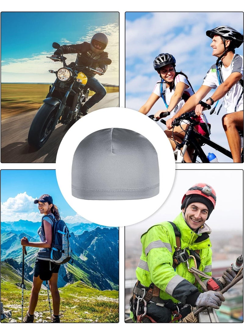Bukela - 6 Pieces Skull Caps Helmet Liner Sweat Wicking Cap Running Hats Cycling Skull Caps for Men - Image 1