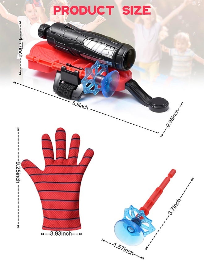 أورجنيزر لعبة إطلاق شبكة العنكبوت، مع قفاز بطل خارق، زي تنكري للأطفال، هدية زينة عيد ميلاد للأولاد والبنات - Image 2