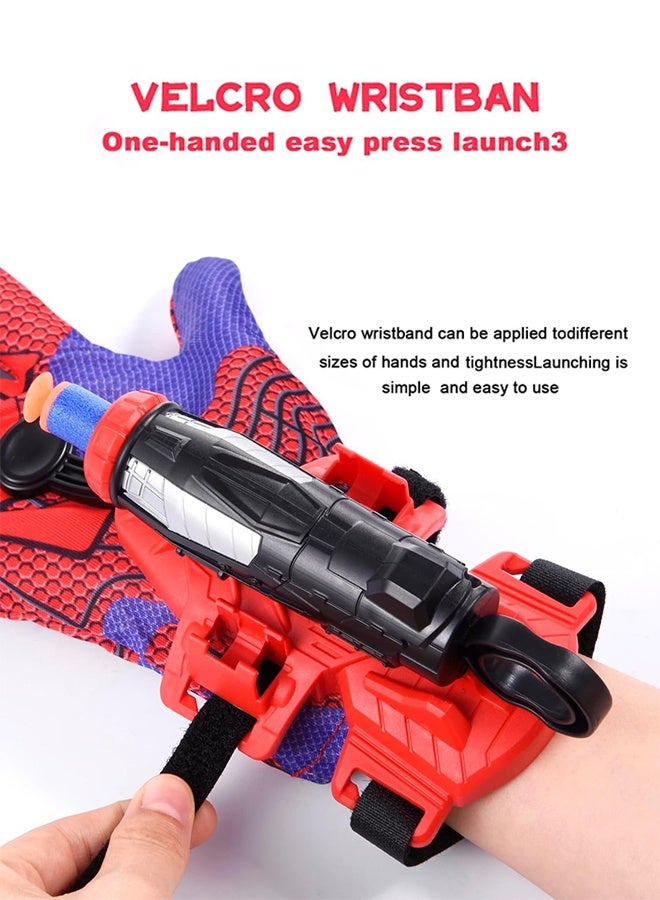 أورجنيزر لعبة إطلاق شبكة العنكبوت، مع قفاز بطل خارق، زي تنكري للأطفال، هدية زينة عيد ميلاد للأولاد والبنات - Image 3