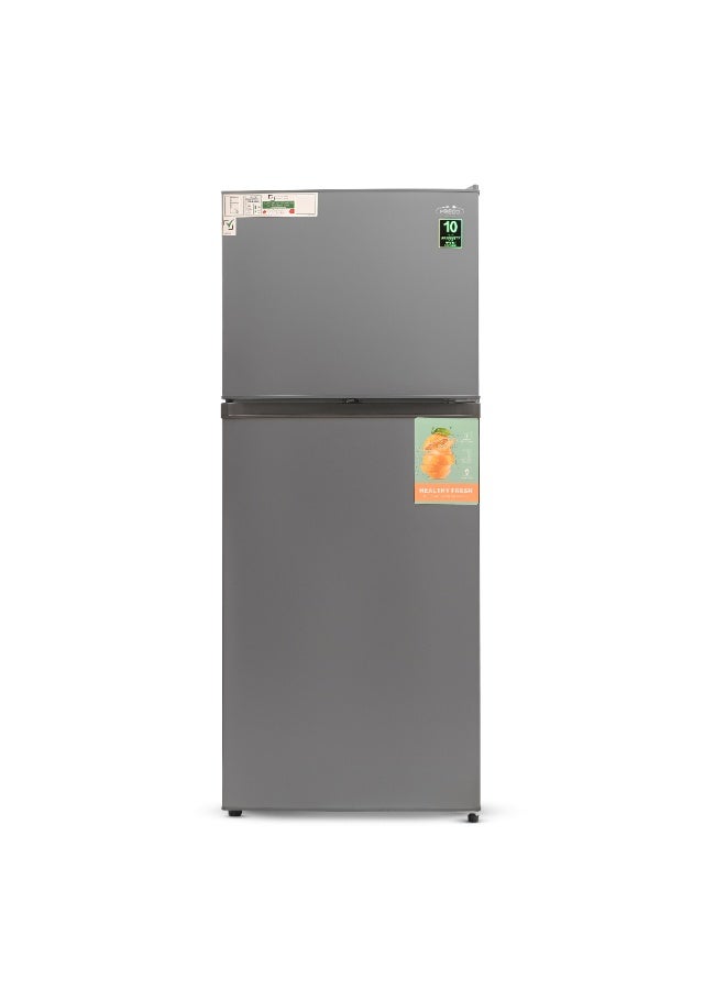 Frego 495L Top Mount Double Door Refrigerator | Multi Air Flow System | No Frost Tech | 10 Yrs Warranty on Invertor Compressor | Grey - Image 1
