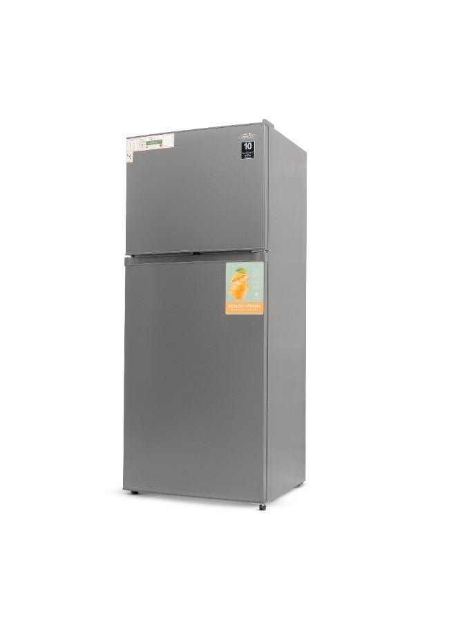 Frego 495L Top Mount Double Door Refrigerator | Multi Air Flow System | No Frost Tech | 10 Yrs Warranty on Invertor Compressor | Grey - Image 2