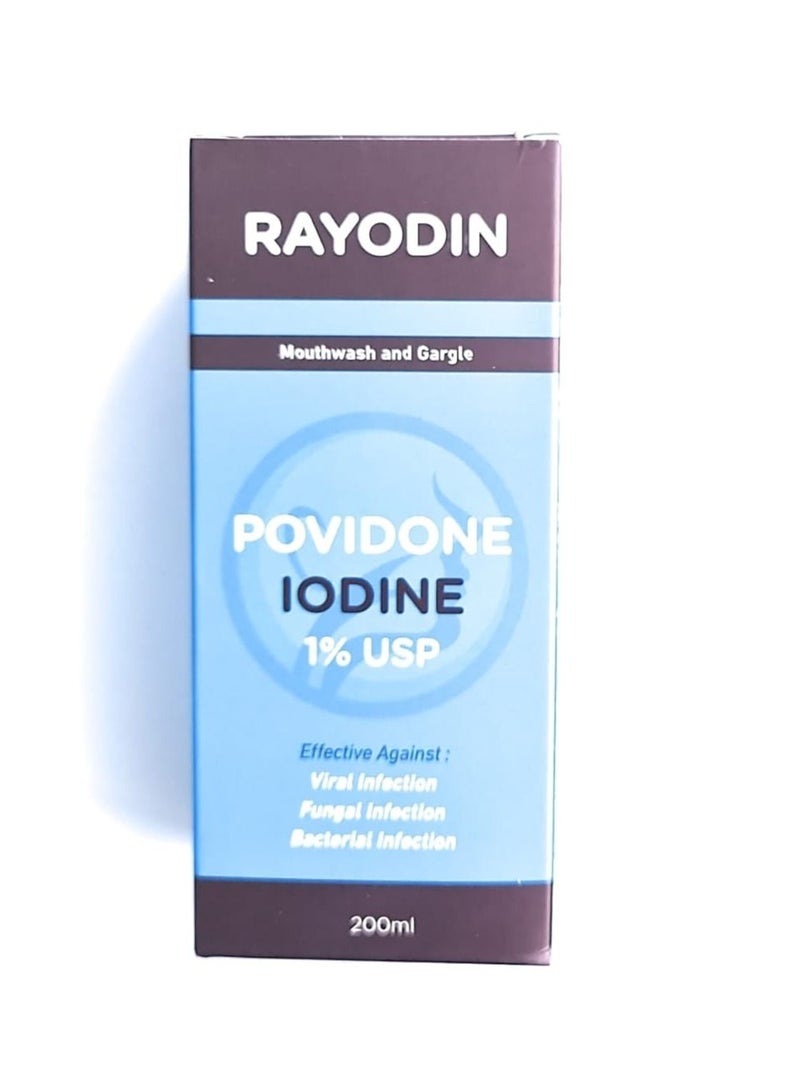 Rayodin Mouthwash and Gargle 200ml