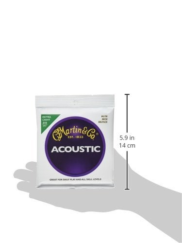 Martin C.F. Martin & Co. M170 80/20 Bronze Acoustic Guitar Strings - Extra Light - Image 3