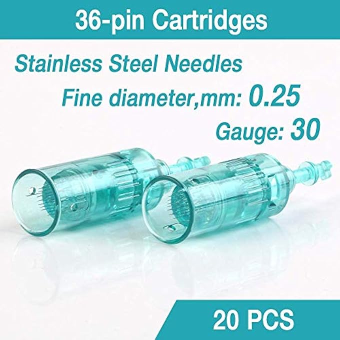 Posee A6S Microneedling 36-Pin Replacement Cartridges (20 Pack) - Image 3