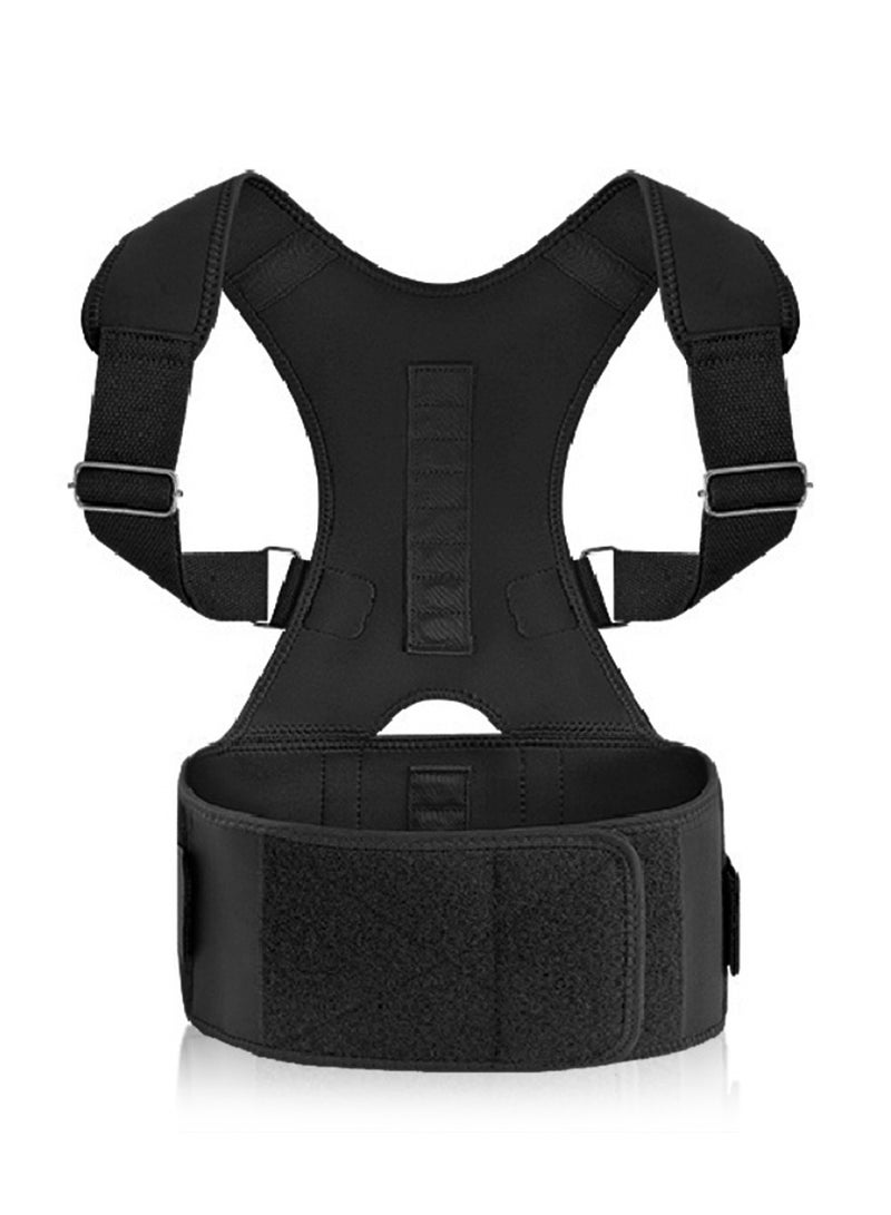 Thoracic Back Brace Posture Corrector Shoulder Upper and Lower Back Pain Relief - Perfect Posture Brace for Cervical Lumbar Spine - Fully Adjustable Belt - Image 2