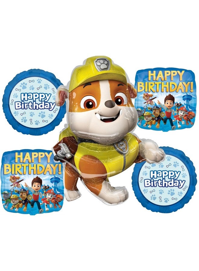 Anagram Rubble Birthday Party Supplies Pups on Patrol Balloon Bouquet Decorations - Image 1