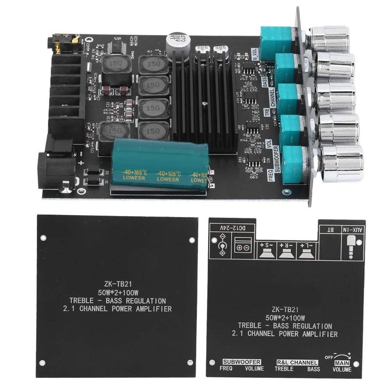 LiebeWH High Power Amplifier Board for Blue Tooth Digital Amplifier Board 2.1 Channel with TPA3116D2 Chip DC 12-24V for Home Audio Systems Car Stereo - Image 1