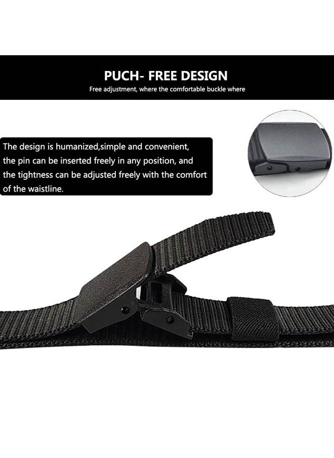 KUAZIVI Nylon Canvas Belt Plastic Buckle Belt Travel Adjustable Nylon Web Slide Belt  - Image 3