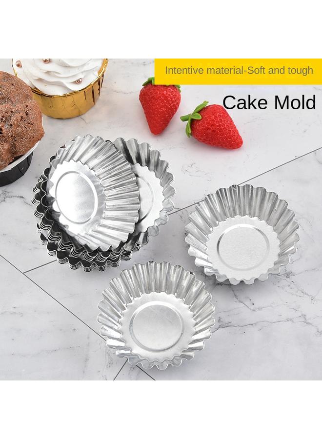 Bluejw Thickened Reusable Aluminum Mold Rice Cake Bowls Cake Bowl Chrysanthemum Zhan Horseshoe Cake Egg Tart Pudding Cake Mold - Image 5