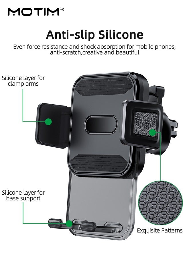 Motim Car Phone Holder Car Mount for Dashboard Windshield, Heat-Resistant Strong Suction Cup, One-button Release, Car Mobile Holder Fit for iPhone 16/15/14, Samsung S25/24/23, 4.7-7.2" Accessories  - Image 4
