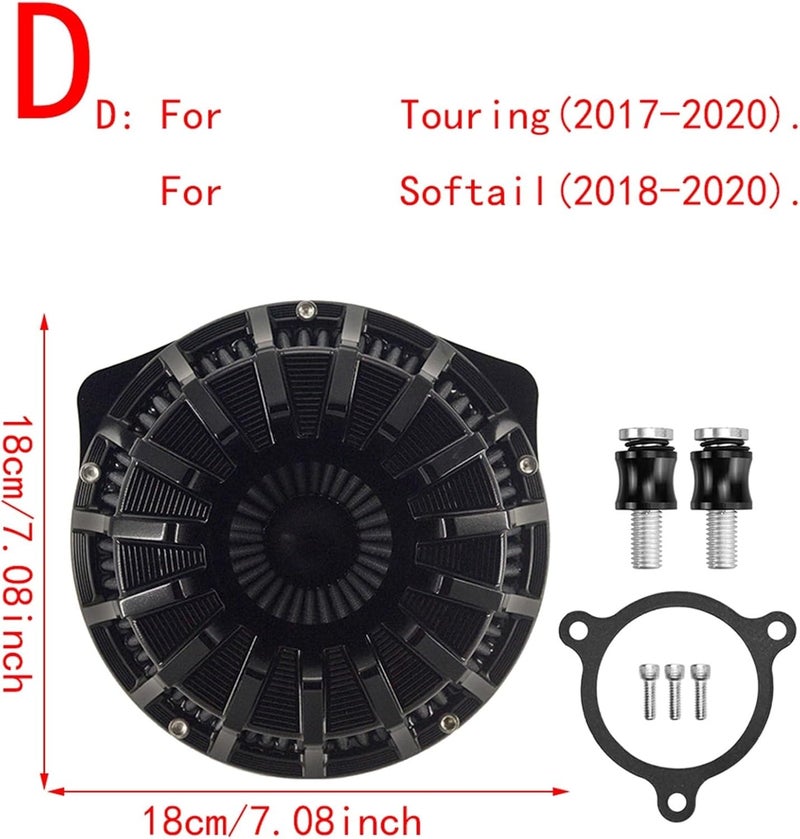 QASULER Motorcycle CNC Air Filter Cleaner - Image 2