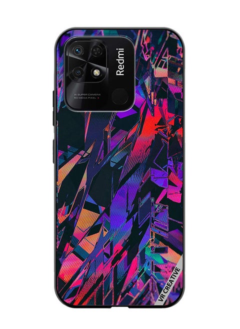 Protective Case Cover For Xiaomi Redmi 10C Abstract Design Multicolour